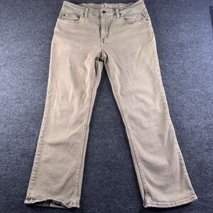 Devil Dog Relaxed Boot Cut Jeans Khaki Wash Denim Mens 36x30